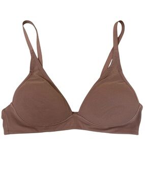 Lululemon Simply Sheer Nude / Tan / Dusty Bronze Triangle Bra 32B